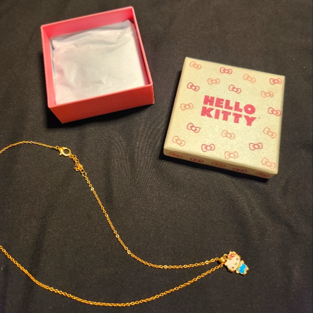 Brass Hello Kitty Necklace